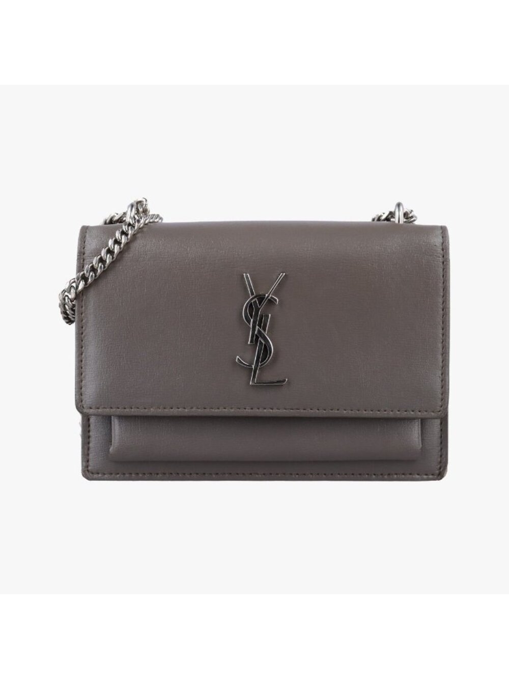 Saint Laurent Sunset Gray Leather
